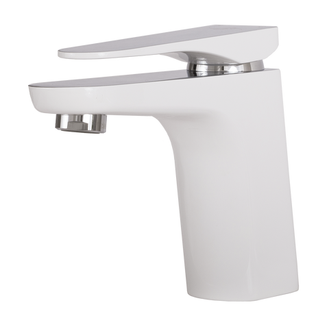 DAX Single Handle Bathroom Faucet, Brass Body, Brushed Finish, 6-7/8 x 5-5/16 Inches (DAX-805A-CW)