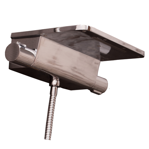 DAX Hot Tub Faucet, Wall Mount, Brass Body, Chrome Finish, 9-5/16 x 2-9/16 Inches (DAX-8190)