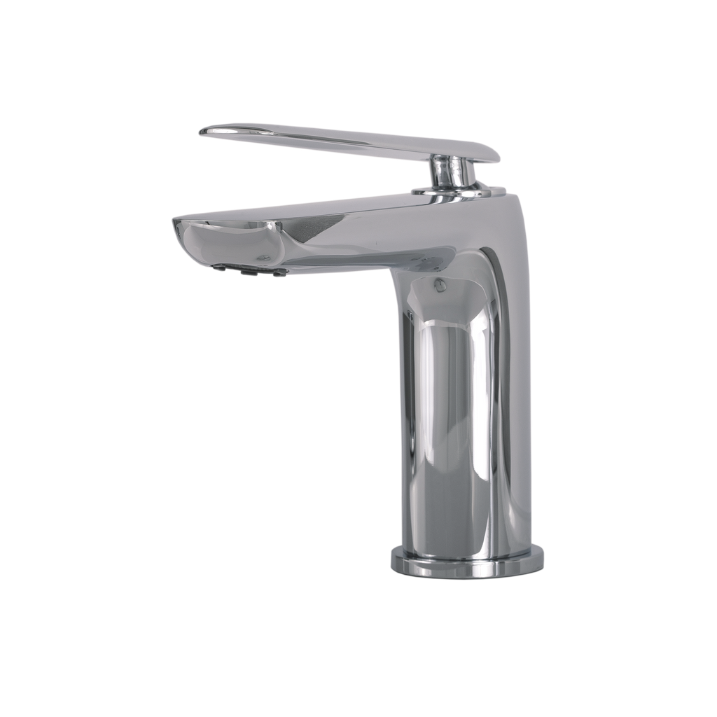 DAX Single Handle Bathroom Faucet, Brass Body, Chrome Finish, 4-3/4 x 6-1/8 Inches (DAX-8206)
