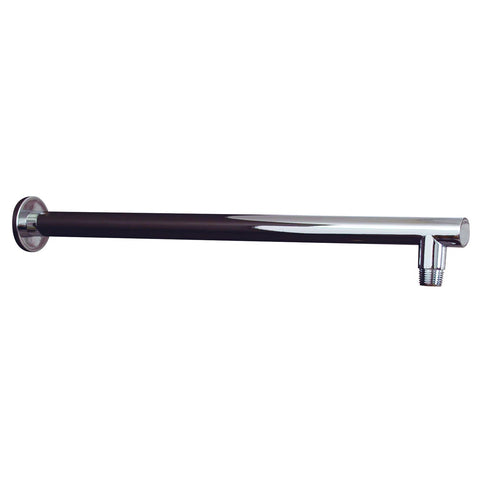DAX Round Shower Arm, Spout, Brass Body, Wall Mount, Chrome Finish, 18 Inches (D-F04-18-CR)