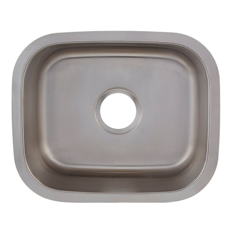 DAX Single Bowl Undermount Kitchen Sink, 18 Gauge Stainless Steel, Brushed Finish , 18 x 7 x 15 (DAX-1815)