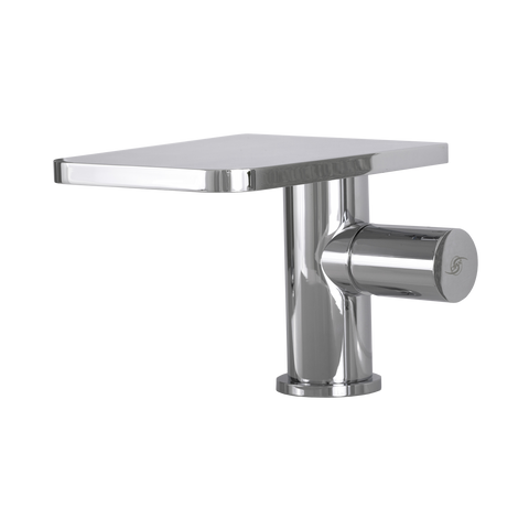 DAX Single Handle Waterfall Bathroom Faucet, Brass Body, Chrome Finish, 5-5/16 x 4-5/16 Inches (DAX-9888)