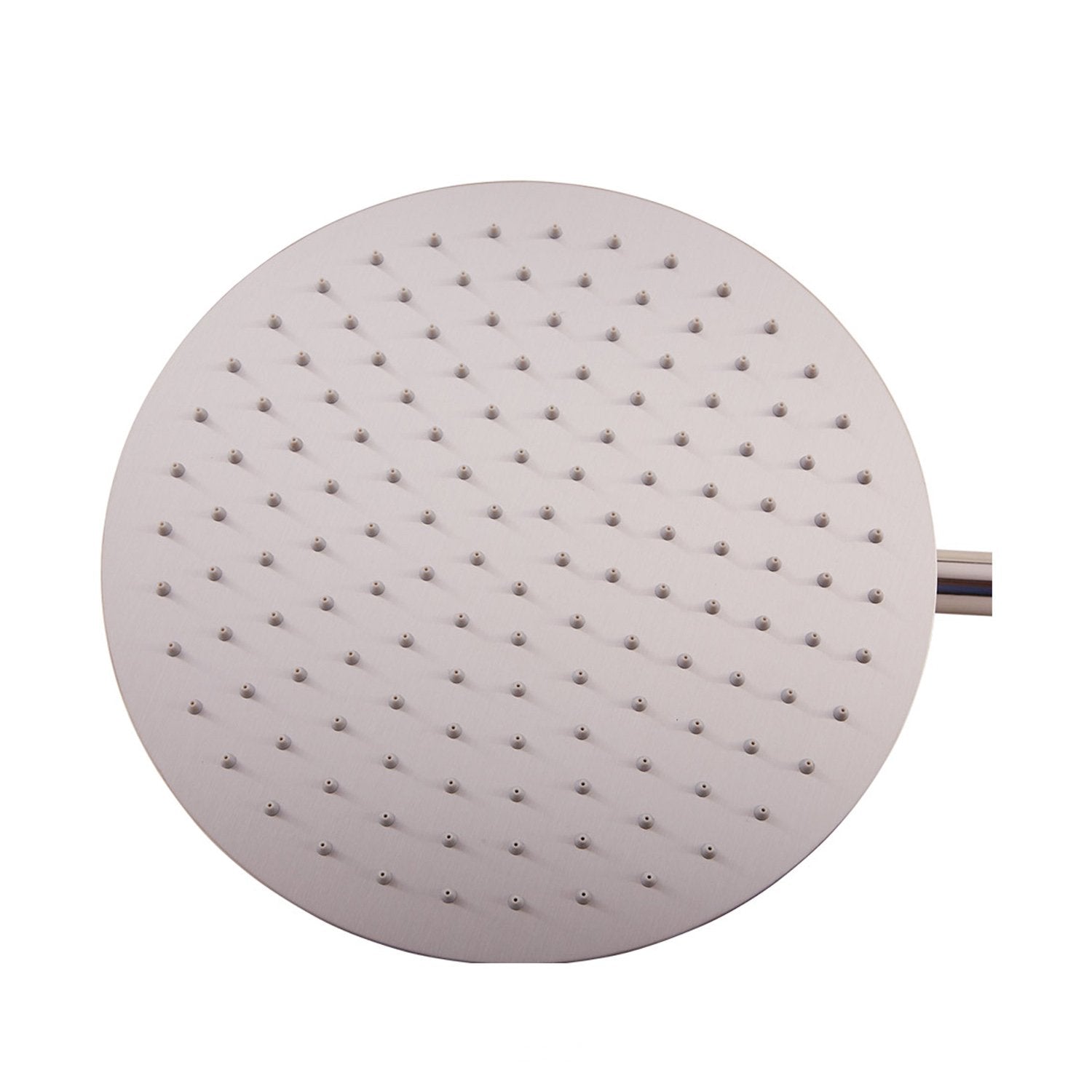 DAX Round Rain Shower Head, Ultra Thin, Brass Body, Brushed Nickel Finish (D-1220-BN)