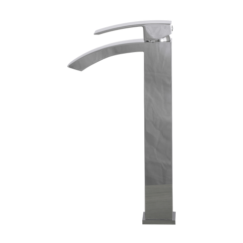 DAX Single Handle Waterfall Vessel Sink Faucet, Brass Body, Chrome Finish, 4-15/16 x 12-5/16 Inches (DAX-6690B-CR)