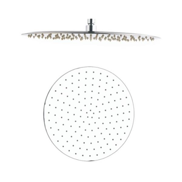 DAX Round Rain Shower Head, Ultra Thin, Brass Body, Chrome Finish (D-1240-CR)