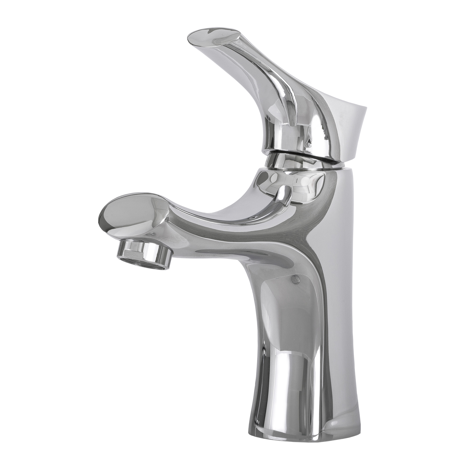 DAX Single Handle Bathroom Faucet, Brass Body, Chrome Finish, 7/16 x 7-1/16 Inches (DAX-1601-CR)