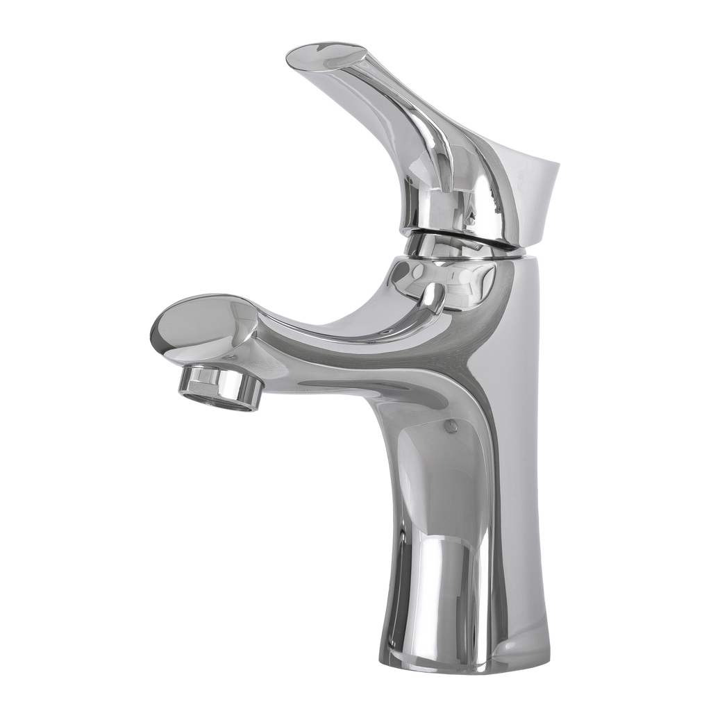 DAX Single Handle Bathroom Faucet, Brass Body, Chrome Finish, 7/16 x 7-1/16 Inches (DAX-1601-CR)