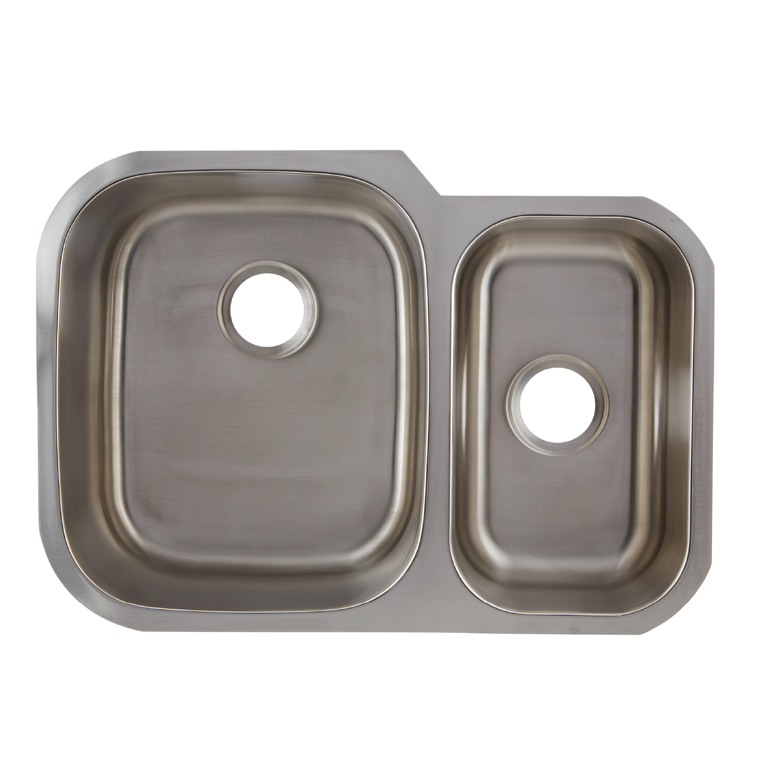 DAX 60/40 Double Bowl Undermount Kitchen Sink, 18 Gauge Stainless Steel, Brushed Finish , 29 x 9 x 20-3/4 Inches (DAX-2920L)