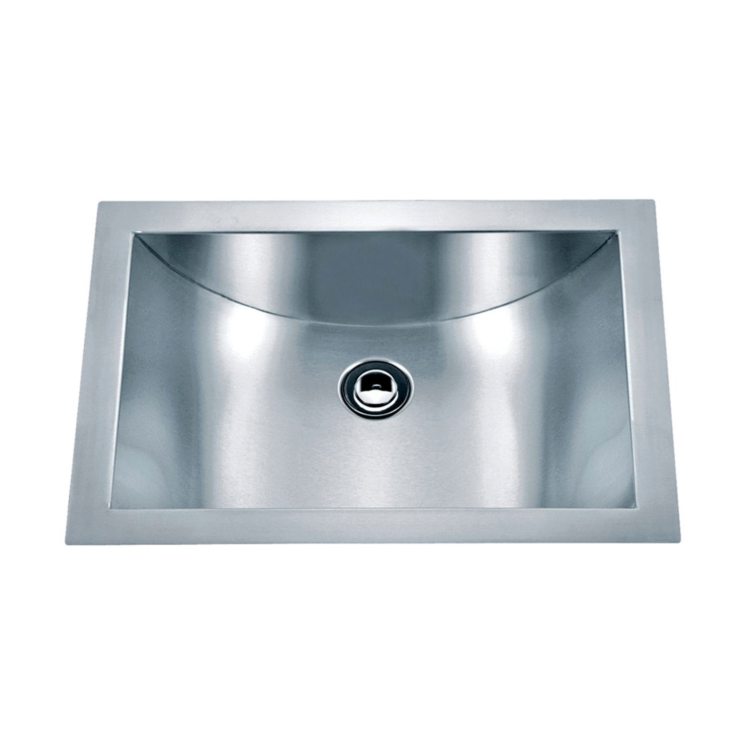 DAX Handmade Single Bowl Undermount Kitchen Sink, 16 Gauge Stainless Steel, Brushed Finish, 21 x 6 x 15 Inches (DAX-SQ-114)