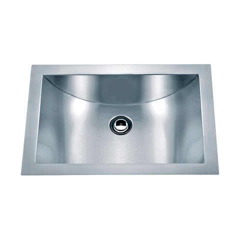 DAX Handmade Single Bowl Undermount Kitchen Sink, 16 Gauge Stainless Steel, Brushed Finish, 21 x 6 x 15 Inches (DAX-SQ-114)