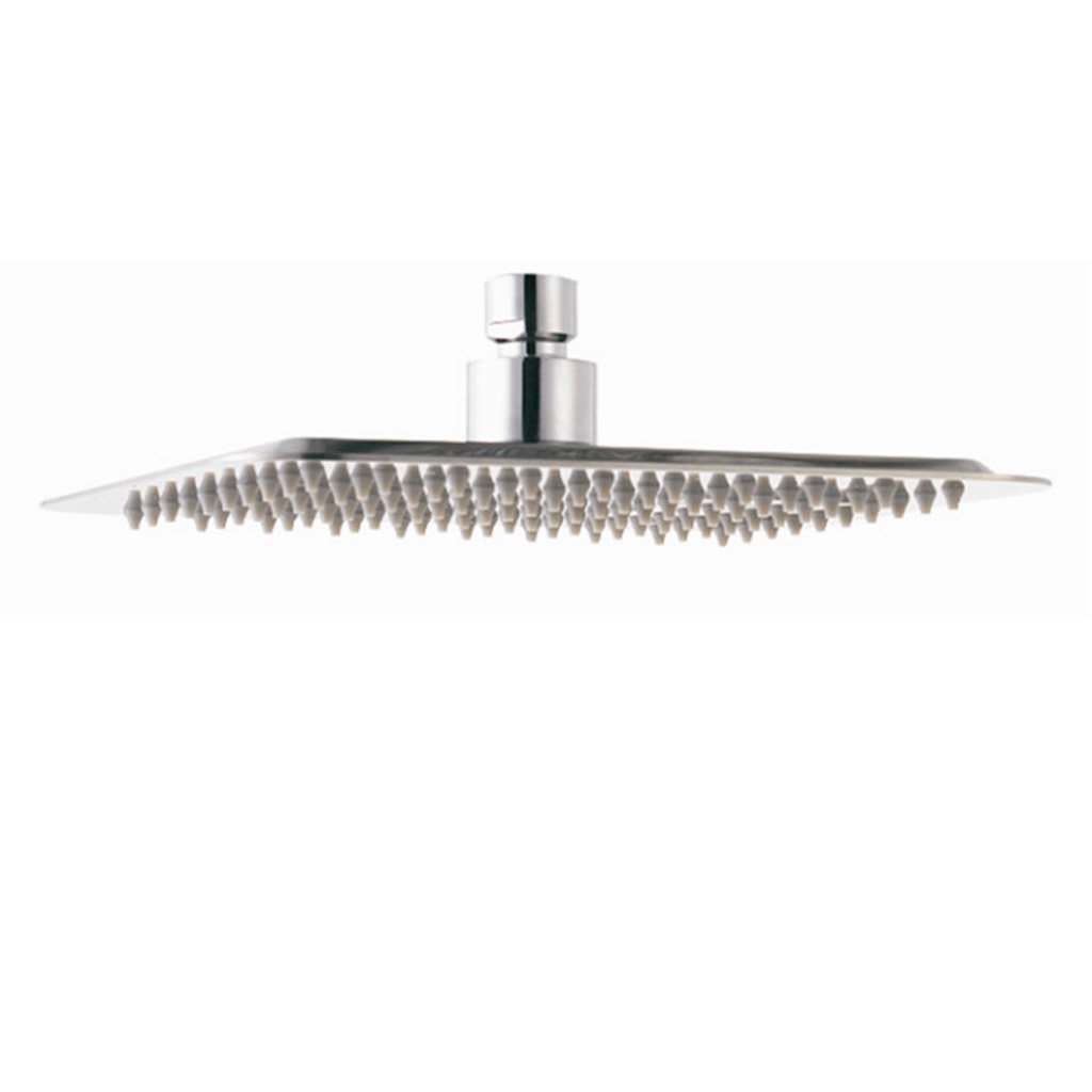 DAX Square Rain Shower Head, Ultra Thin, Brass Body, Chrome Finish (D-112020S-CR)