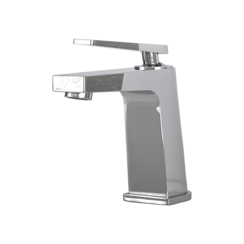 DAX Single Handle Bathroom Faucet, Brass Body, Chrome Finish, 4-3/4 x 5-7/8 Inches (DAX-9802)