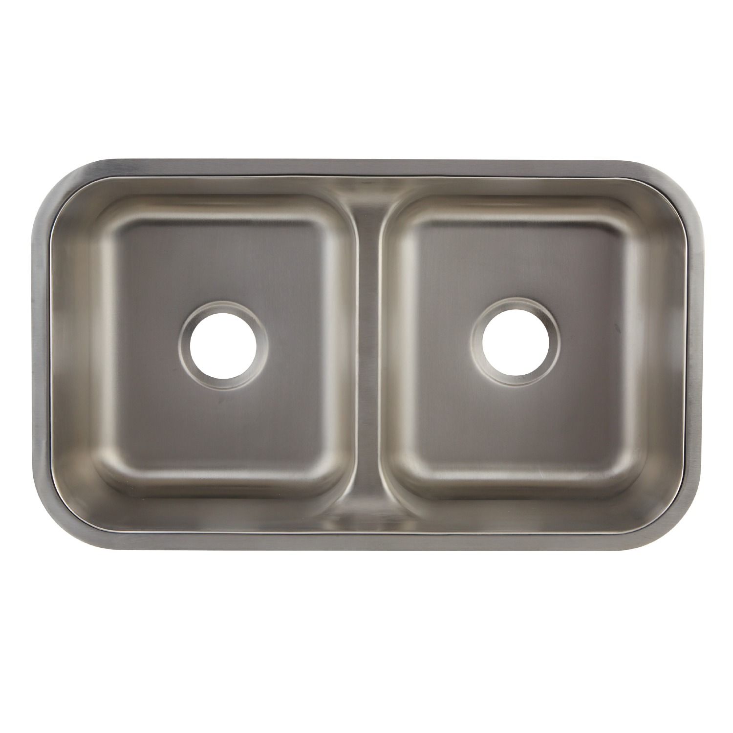 DAX 50/50 Double Bowl Undermount Kitchen Sink, 18 Gauge Stainless Steel, Brushed Finish , 32-1/4 x 9 x 18-7/8 Inches (DAX-3218)