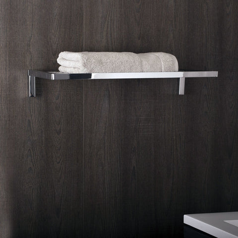 COSMIC Bathlife Towel Rack, Wall Mount, Brass Body, Chrome Finish, 23-5/8 x 3-3/4 x 11-13/16 Inches (2290168)