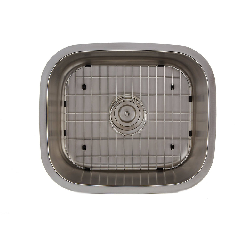 DAX Single Bowl Undermount Kitchen Sink, 18 Gauge Stainless Steel, Brushed Finish , 20-3/4 x 9 x 17-3/4  (DAX-1720)