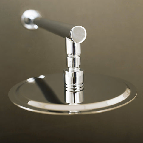 DAX Round Rain Shower Head, Ultra Thin, Brass Body, Chrome Finish (D-1220-CR)