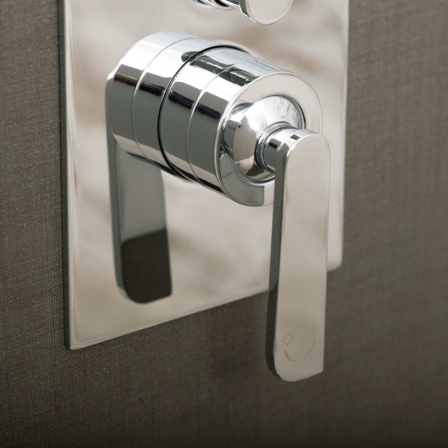 DAX Shower System, Faucet Set, with Square Rain Shower Head and Hand Shower, Wall Mount, Brass Body, Chrome Finish (DAX-8338A)