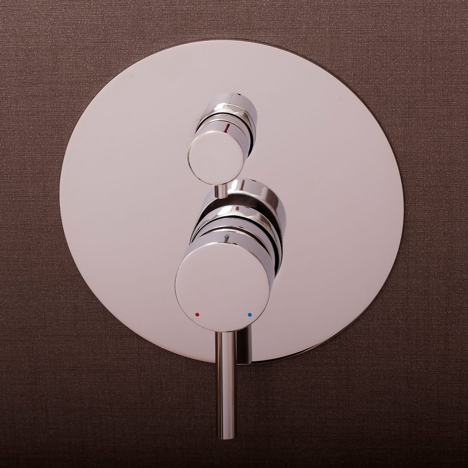 DAX Round Shower Single Valve Trim, Brass Body, Chrome Finish 7-1/2 x 4-7/16 Inches (DAX-0696-CR)