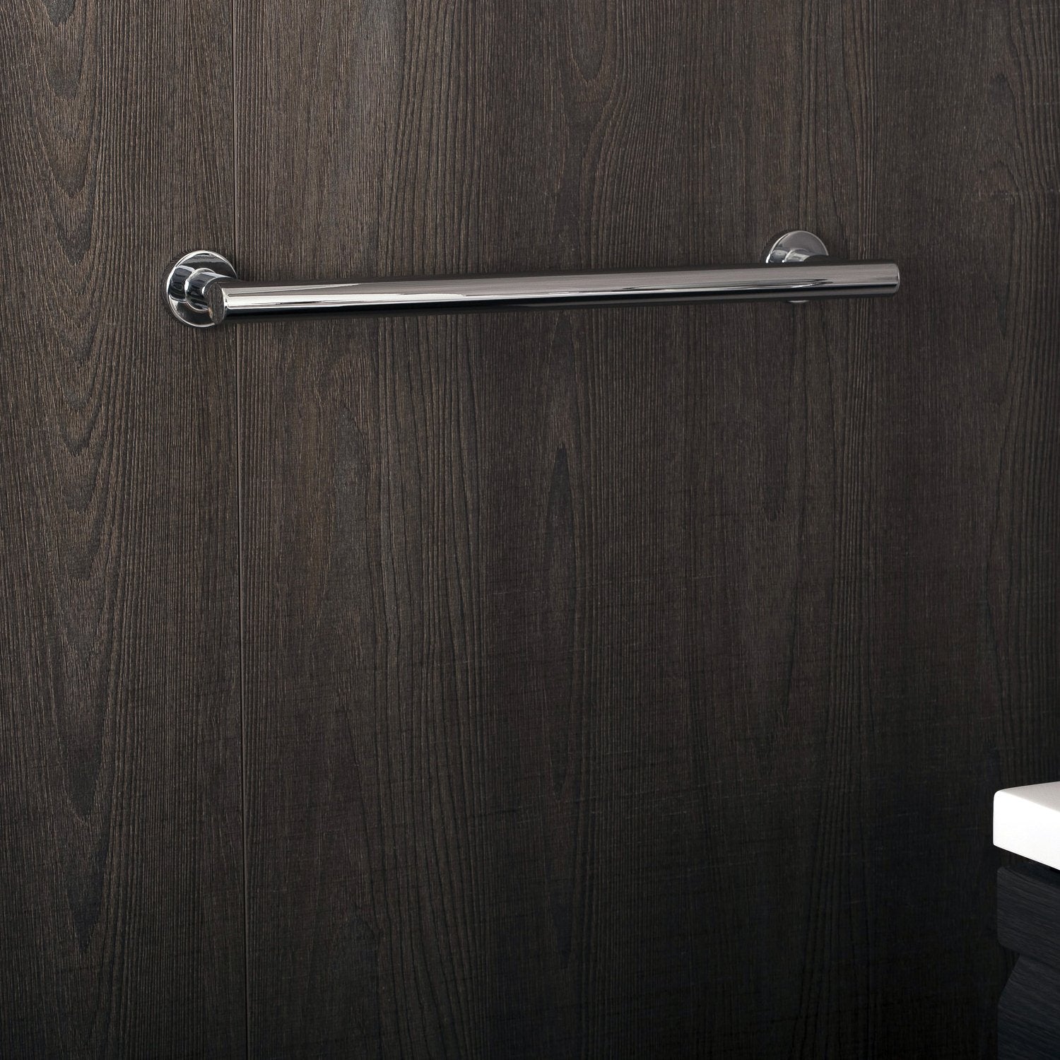 COSMIC Architect Single Towel Bar, Wall Mount, Brass Body, Chrome Finish, 16-5/16 x 1-11/16 x 3-1/4 Inches (2050164)