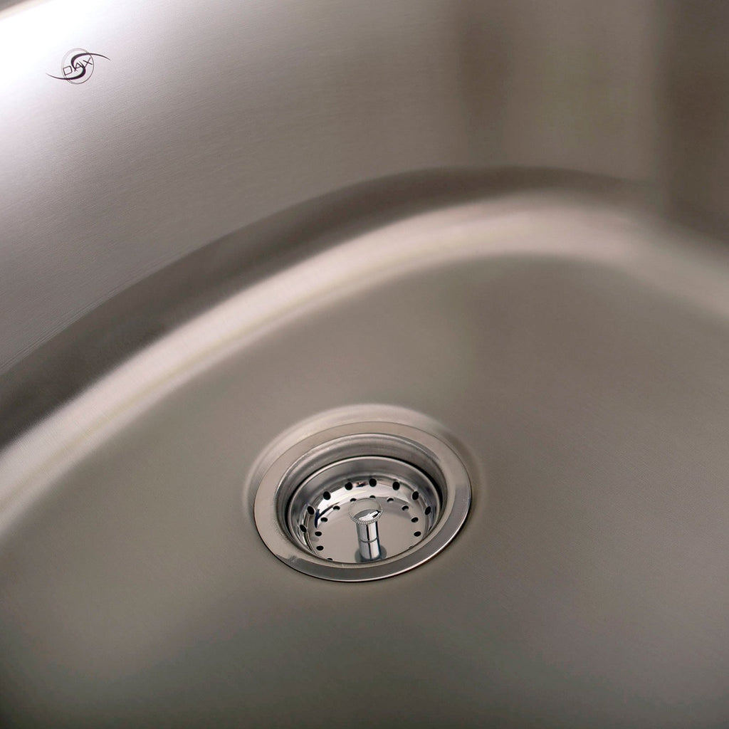 DAX Single Bowl Undermount Kitchen Sink, 18 Gauge Stainless Steel, Brushed Finish , 23-1/4 x 9 x 20-3/4 Inches (DAX-2321)