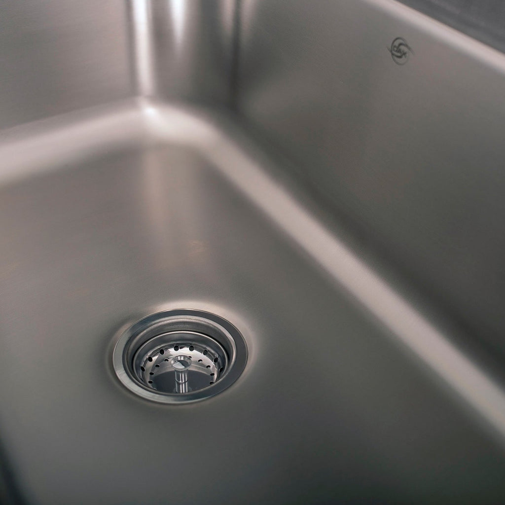 DAX Single Bowl Undermount Kitchen Sink, 18 Gauge Stainless Steel, Brushed Finish , 30 x 10 x 18 Inches (DAX-3018)