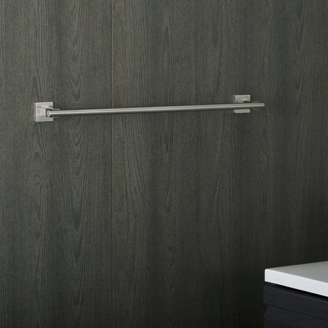 DAX Single Towel Bar, Wall Mount Stainless Steel, Polish Finish, 23-7/16 x 1-5/8 x 2-13/16 Inches (DAX-G0103-P-24)