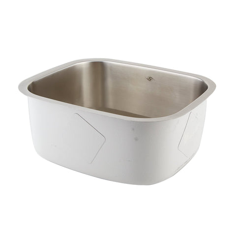 DAX Single Bowl Undermount Kitchen Sink, 18 Gauge Stainless Steel, Brushed Finish , 20-3/4 x 9 x 17-3/4  (DAX-1720)