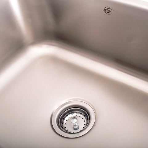 DAX Single Bowl Undermount Kitchen Sink, 18 Gauge Stainless Steel, Brushed Finish, 23 x 9 x 17-4/5 Inches (KA-2317)