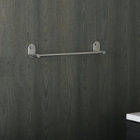 DAX Single Towel Bar, Wall Mount Stainless Steel, Satin Finish, 18 x 2-3/4 x 3-1/8 Inches (DAX-G0203-S-18)