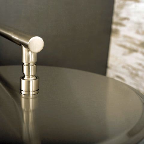 DAX Round Rain Shower Head, Ultra Thin, Brass Body, Brushed Nickel Finish (D-1230-BN)