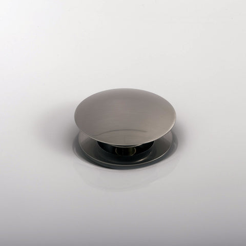 DAX Round Vanity Sink Pop up Drain, Brass Body, Brushed Nickel Finish, 2-5/8 x 8-5/8 Inches (DAX-82006-BN)