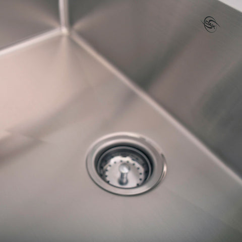 DAX Single Bowl Undermount Kitchen Sink, 16 Gauge Stainless Steel, Brushed Finish , 30 x 9 x 18 Inches (DAX-3018B)