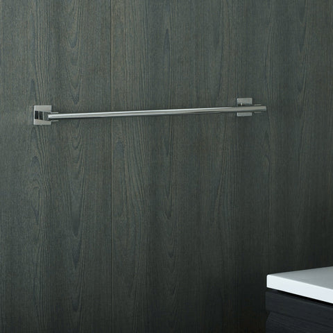 DAX Single Towel Bar, Wall Mount Stainless Steel, Satin Finish, 23-7/16 x 1-5/8 x 2-13/16 Inches (DAX-G0103-S-24)