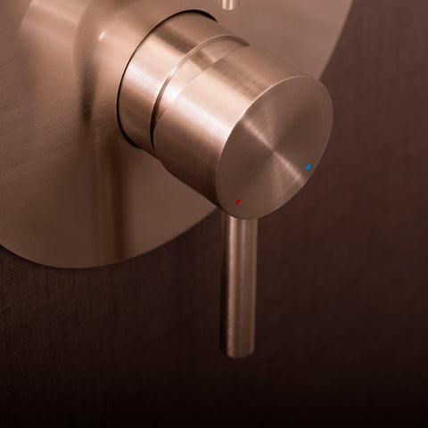 DAX Round Shower Single Valve Trim, Brass Body, Brushed Nickel Finish  7-1/2 x 4-7/16 Inches (DAX-0696-BN)