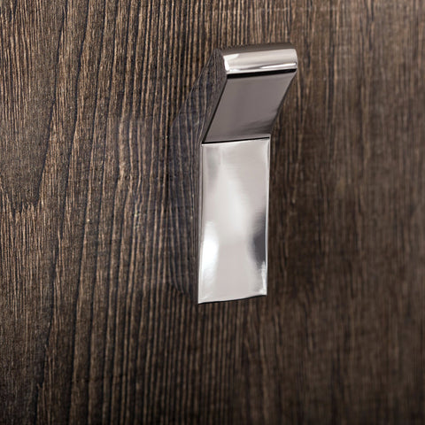 COSMIC Project Single Bathroom Hook, Wall Mount, Brass Body, Chrome Finish, 13/16 x 2-3/4 x 1-3/8 Inches (2510121)