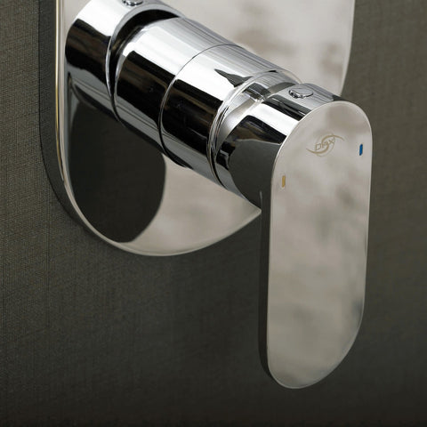 DAX Oval Shower Single Valve Trim, Brass Body, Chrome Finish (DAX-9903)