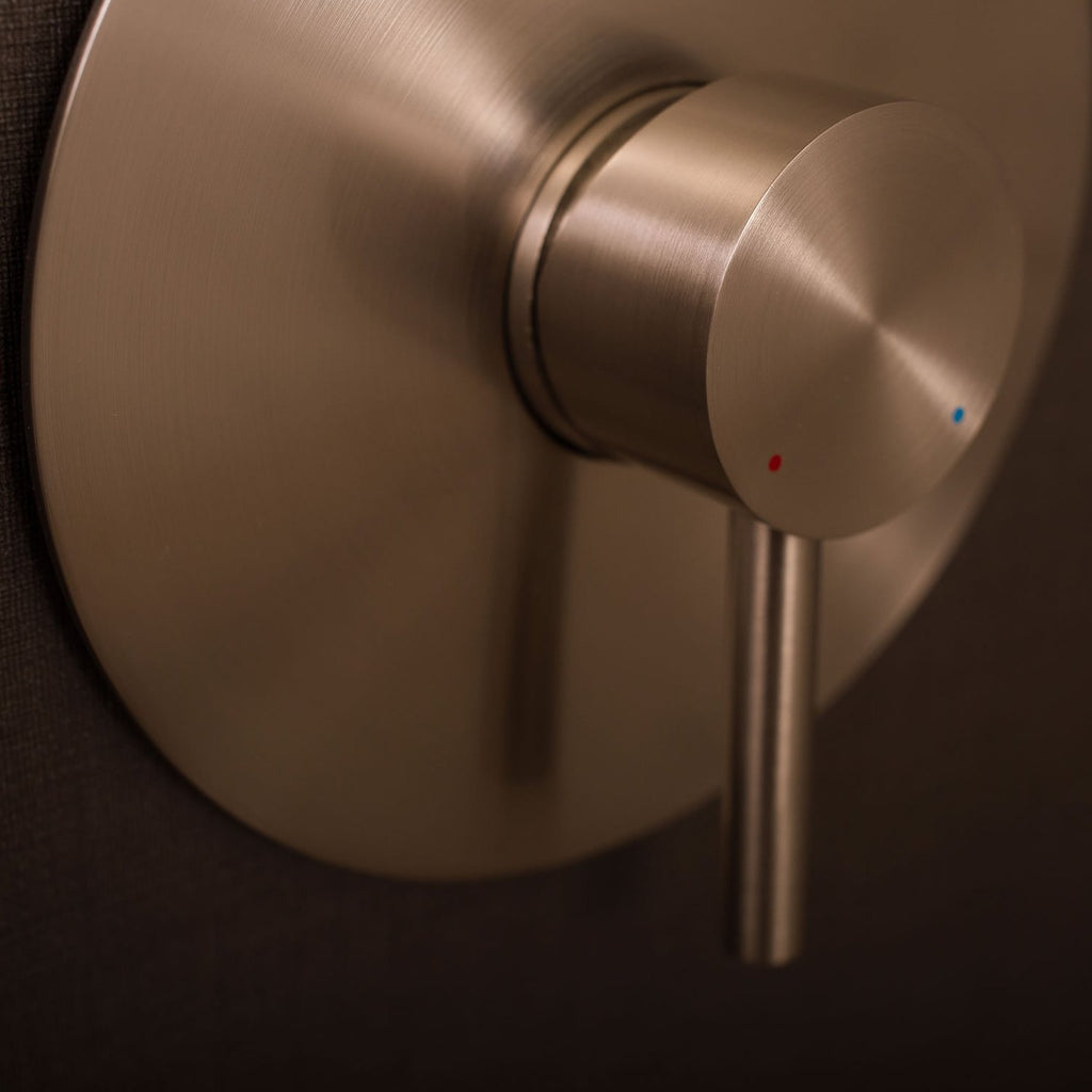DAX Shower System, Faucet Set, with Shower and Tub Trim, Wall Mount, Brass Body, Brushed Nickel Finish (DAX-0306-BN)