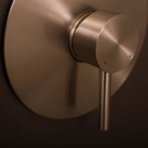 DAX Shower System, Faucet Set, with Shower and Tub Trim, Wall Mount, Brass Body, Brushed Nickel Finish (DAX-0306-BN)