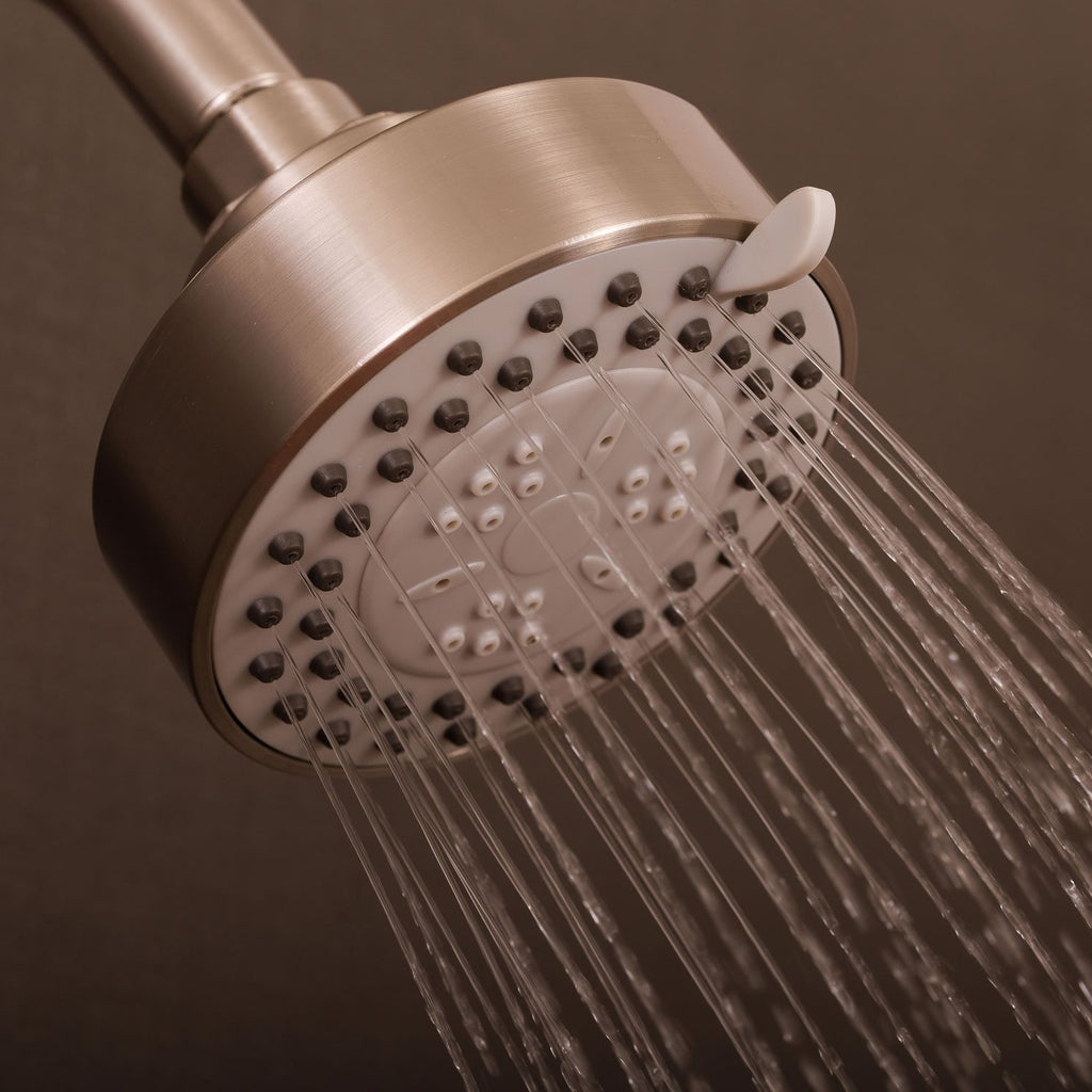 DAX Shower System, Faucet Set, with Shower and Tub Trim, Wall Mount, Brass Body, Brushed Nickel Finish (DAX-0306-BN)