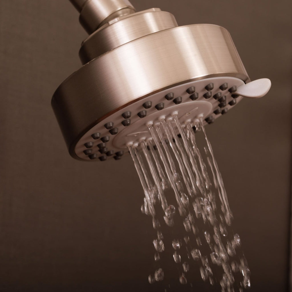 DAX Shower System, Faucet Set, with Shower and Tub Trim, Wall Mount, Brass Body, Brushed Nickel Finish (DAX-0304-BN)