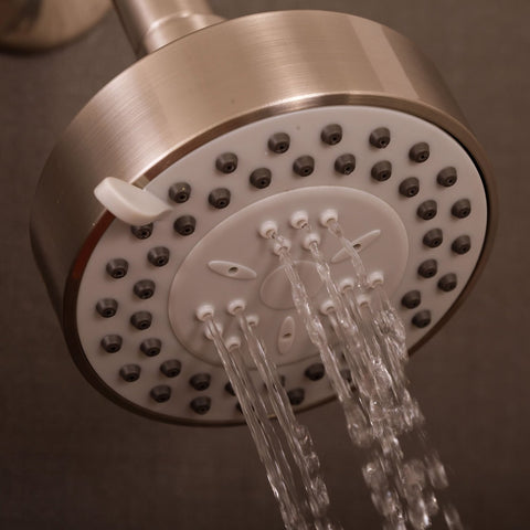 DAX Shower System, Faucet Set, with Shower and Tub Trim, Wall Mount, Brass Body, Brushed Nickel Finish (DAX-0306-BN)