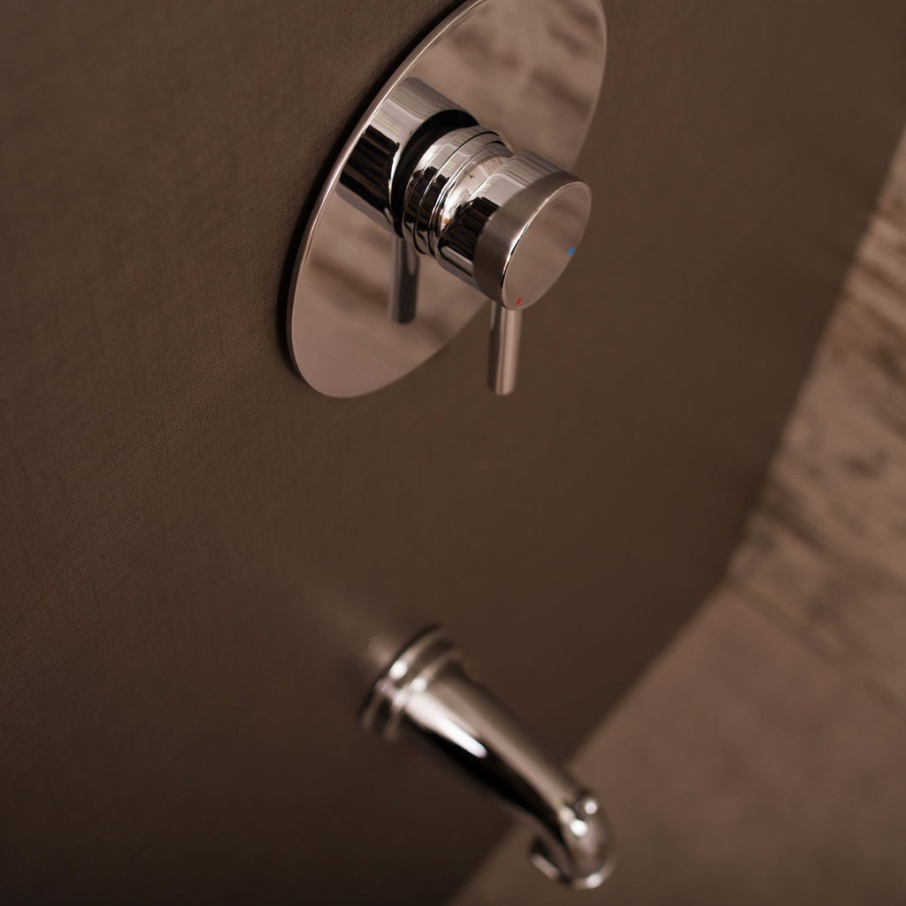 DAX Shower System, Faucet Set, with Shower and Tub Trim, Wall Mount, Brass Body, Chrome Finish (DAX-0306-CR)