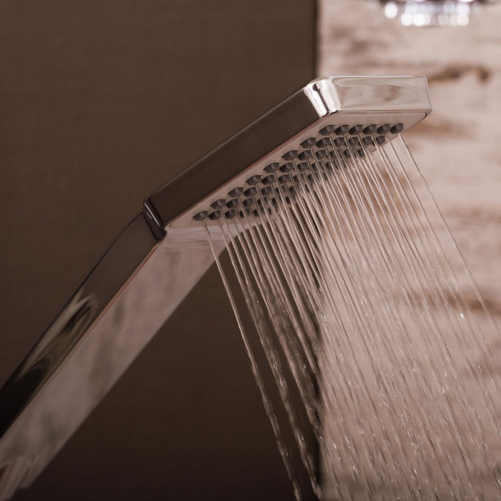 DAX Shower System, Faucet Set, with Shower Tub Trim and Hand Shower, Wall Mount, Brass Body, Chrome Finish (DAX-8166C-CR)