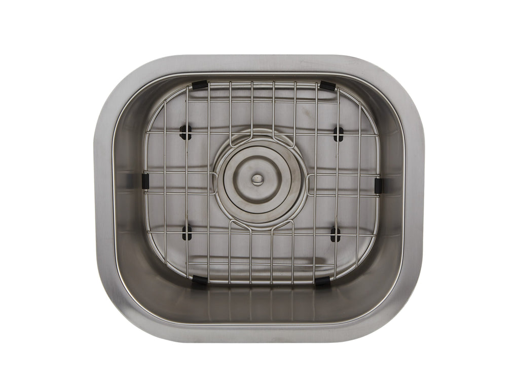 DAX Single Bowl Undermount Kitchen Sink, 18 Gauge Stainless Steel, Brushed Finish , 14-1/2 x 13 x 7 Inches (DAX-1214)