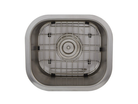 DAX Single Bowl Undermount Kitchen Sink, 18 Gauge Stainless Steel, Brushed Finish , 14-1/2 x 13 x 7 Inches (DAX-1214)