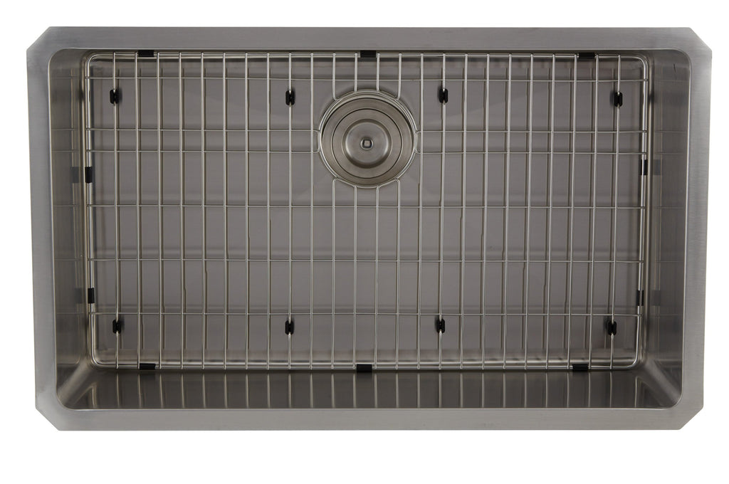 DAX Single Bowl Undermount Kitchen Sink, 16 Gauge Stainless Steel, Brushed Finish , 30 x 9 x 18 Inches (DAX-3018B)