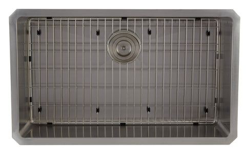 DAX Single Bowl Undermount Kitchen Sink, 16 Gauge Stainless Steel, Brushed Finish , 30 x 9 x 18 Inches (DAX-3018B)