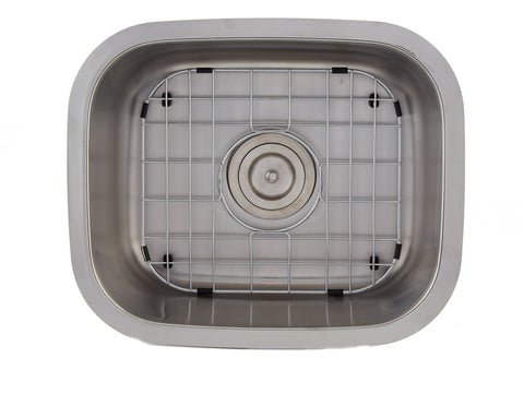 DAX Single Bowl Undermount Kitchen Sink, 18 Gauge Stainless Steel, Brushed Finish , 18 x 7 x 15 (DAX-1815)