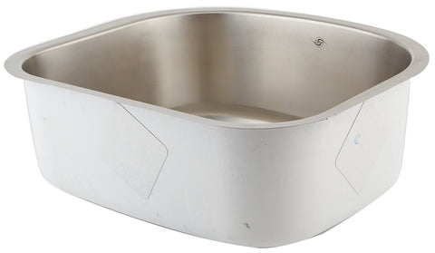 DAX Single Bowl Undermount Kitchen Sink, 18 Gauge Stainless Steel, Brushed Finish , 23-1/4 x 9 x 20-3/4 Inches (DAX-2321)