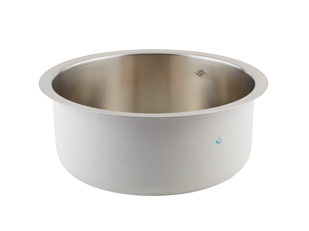 DAX Single Bowl Undermount Kitchen Sink, 18 Gauge Stainless Steel, Brushed Finish , 17-3/4 x 7-3/4 x 15-3/8 Inches (DAX-415)